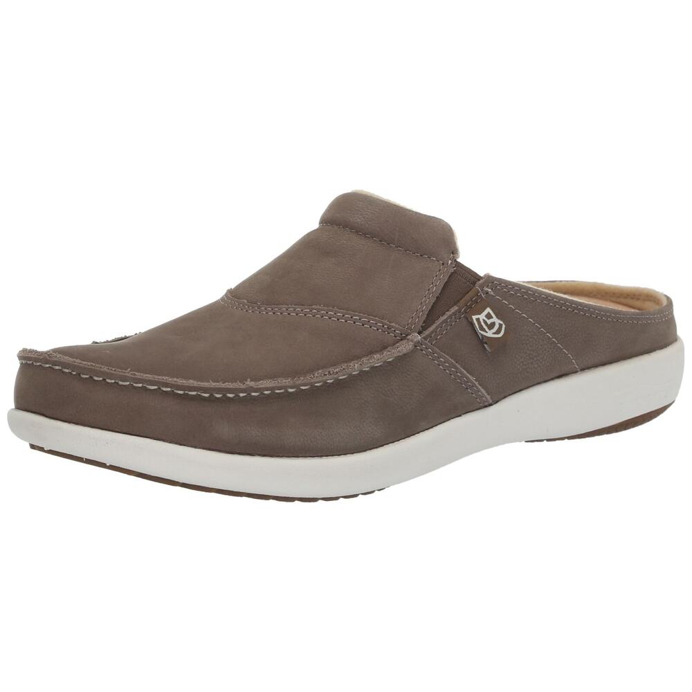 Waco Shoe Company Spenco Men's Siesta Nubuck Mule, Fossil, 7.5‎